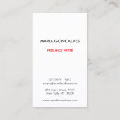 Trendy & Hip Zwart/Wit Chevron Patroon Visitekaartje (Achterkant)