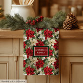 Trendy Holiday Towel Red Green Chic Kitchen Art Theedoek