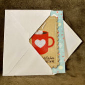 Trendy Holiday "Warmest Wishes" kerstKaart