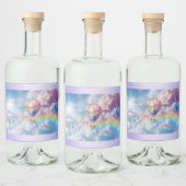 Trendy Holo Hete Luchtballon Eten & Bev Label Likeurfles Etiket (Flessen)
