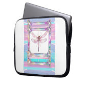 Trendy Holografische Dragonfly Electronics Bag Laptop Sleeve (Voorkant Links)