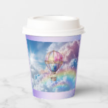 Trendy Holografische Hete Luchtballon Papieren bek