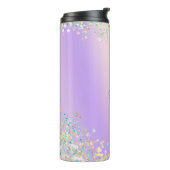 Trendy holografische pastelglitter thermosbeker (Gedraaid links)