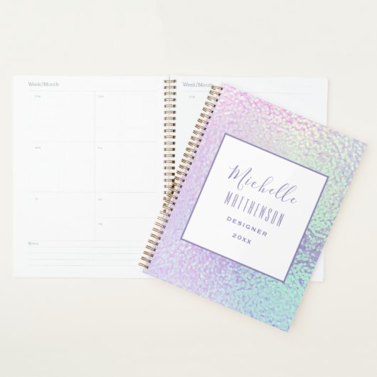 Trendy Holografische Professionele 2024 Chic Busin Planner (Display)