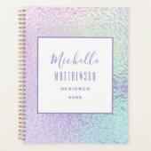 Trendy Holografische Professionele 2024 Chic Busin Planner (Voorkant)