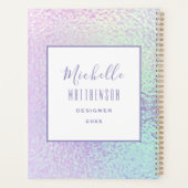 Trendy Holografische Professionele 2024 Chic Busin Planner (Achterkant)