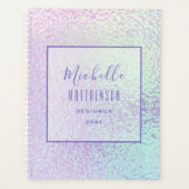 Trendy Holografische Professionele Chic Business 2 Planner (Voorkant)