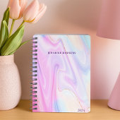 Trendy Holografische Waterverf Wekelijks Persoonli Planner