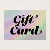 Trendy Hologram Esthetisch Certificaat Cadeau Kaar Visitekaartje (Voorkant)