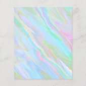 Trendy Hologram Kleine Bedrijven Prijs Lijst Diens Flyer (Achterkant)