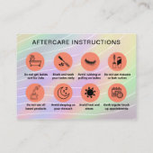 Trendy Hologram Lash Client na zorginstructie Visitekaartje (Achterkant)