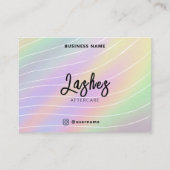 Trendy Hologram Lash Client na zorginstructie Visitekaartje (Voorkant)