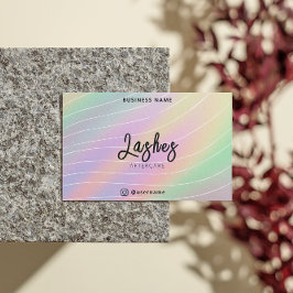 Trendy Hologram Lash Client na zorginstructie Visitekaartje