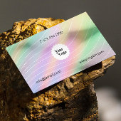 Trendy Hologram Logo Esthetisch Esthetisch Visitekaartje