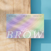 Trendy hologram na zorg wenkbrauwinstructie visitekaartje