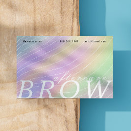 Trendy hologram na zorg wenkbrauwinstructie visitekaartje