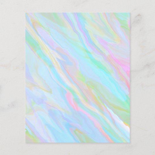 Trendy hologram reinigingslijst van diensten flyer (Achterkant)