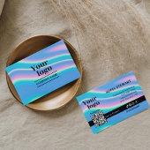 Trendy hologram scan om Instagram te verbinden Visitekaartje