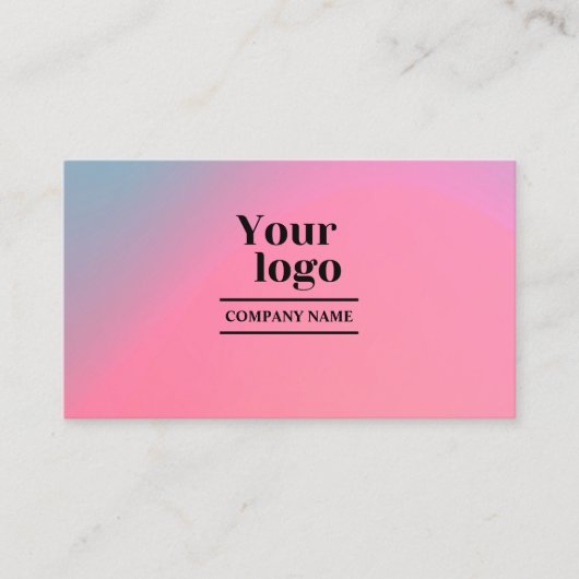 Trendy hologram scan om sociale media pictogrammen visitekaartje (Voorkant)