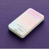 Trendy Hologram Wasinstructies T-shirt Care Visitekaartje