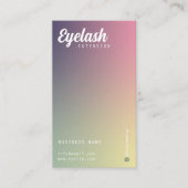 Trendy Hologram Wimper Extensies Client Lash Kaart Visitekaartje (Voorkant)
