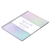 Trendy Holographic Professional Chic Business Notitieboek (Linkerzijde)