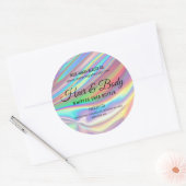 Trendy Holographic Rainbow Beauty Cosmetic Label (Envelop)
