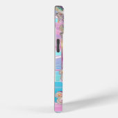 Trendy Holographic Roze Dragonfly iPhone 15 Hoesje (Achterkant / Rechts)