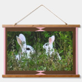 Trendy Home Decor / Kantoor Dieren Konijn Hangend Wandkleed (Voorkant)