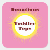 Trendy Home Organization Storage Ideeën Vierkante Sticker (Voorkant)