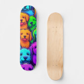 Trendy hond Patroon voor Pet Lovers Persoonlijk Skateboard (Voorkant)