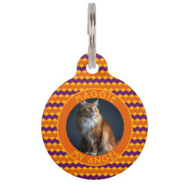 Trendy honden cadeau Chevron symmetrie  Huisdierpenning