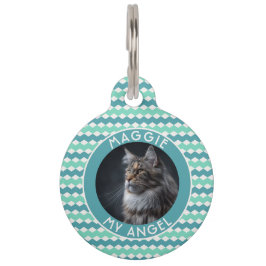 Trendy Hondenliefhebber Cadeau Abstract Chevron Huisdierpenning