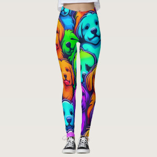 Trendy hondenpatroon voor dierenliefhebbers leggings