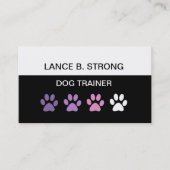 Trendy hondentraining Bewerkbare Visitekaartjes (Voorkant)
