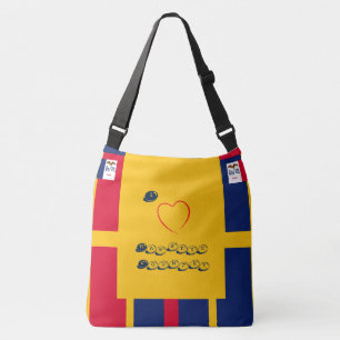 Trendy Honey Yellow Hawkeye Land Crossbody Tas