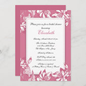 Trendy Honeysuckle Floral Bridal Shower Kaart (Voorkant / Achterkant)