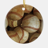 Trendy honkbal kunstwerk kerst ornament (Voorkant)