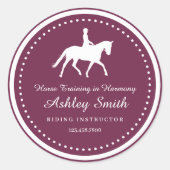 Trendy Horse Training Business Sticker (Voorkant)