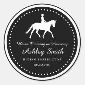 Trendy Horse Training Business Sticker (Voorkant)