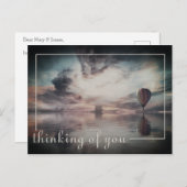 Trendy Hot Air ballon Briefkaart (Voorkant / Achterkant)