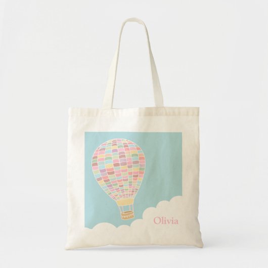 Trendy Hot Air Ballon Persoonlijke Canvas tas (Voorkant)
