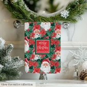 Trendy hot pink and red Christmas preppy towels Bad Handdoek