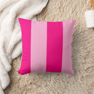 Trendy Hot Pink Geometric Stripe Kussen
