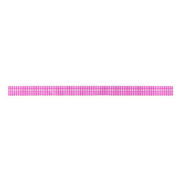 Trendy Hot Pink Gingham Pattern Satijnen Lint
