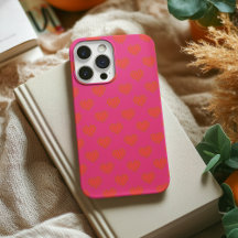Trendy Hot Pink & Oranje Heart