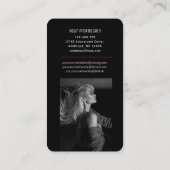 Trendy hot roze QR code moderne sociale media foto Visitekaartje (Achterkant)