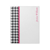 Trendy Houndstooth Notitieblok (Linkerzijde)