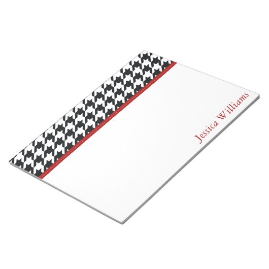 Trendy Houndstooth Notitieblok (Schuin)