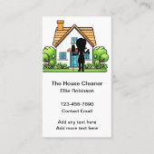 Trendy House Maid Cleaner Visitekaartjes (Voorkant)